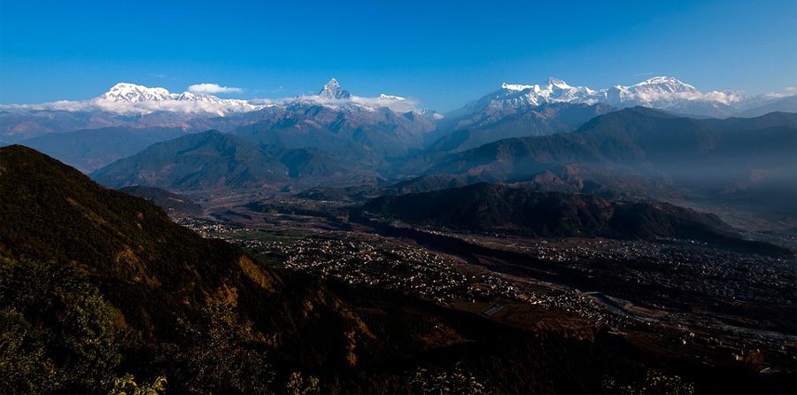 Pokhara Mountain view from Sarangkot